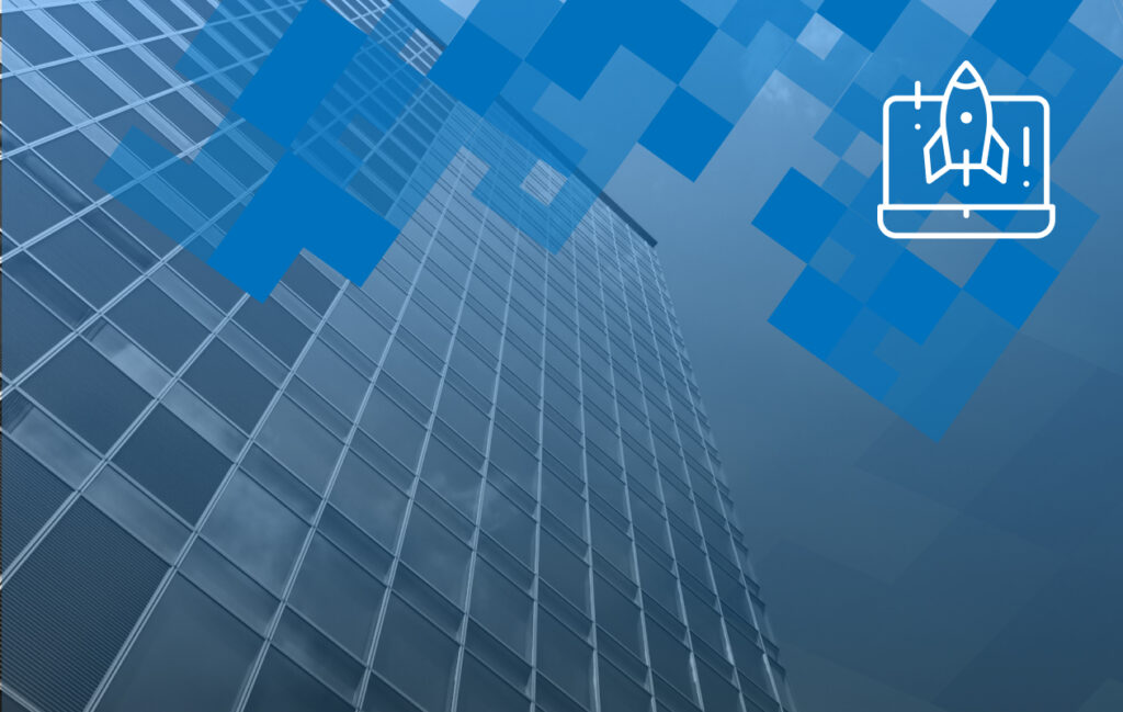 Deal Manager Rocket Icon on building